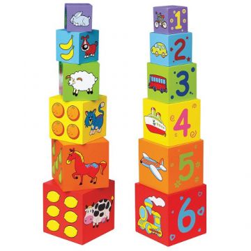 Cuburi de Lemn New Classic Toys