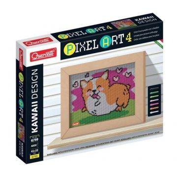 Joc Quercetti Pixel Art Kawaii 4 planse Design Corgi