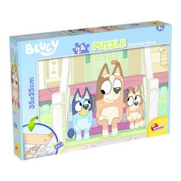 Puzzle de colorat Bluey & Mr Monkey Jocks (24 piese)