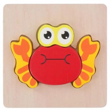 Puzzle din lemn Marionette Crab 5 piese