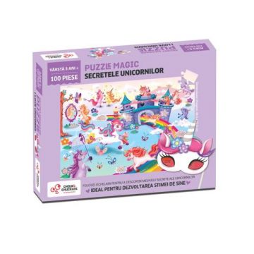 Puzzle magic - Secretele unicornilor (100 piese)