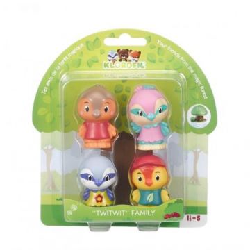 Set figurine joc de rol Klorofil - Familia de pasari Twitwit 4 piese