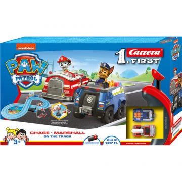 Set pista de joaca Carrera Paw Patrol - Chase si Marshall, 2.4 m
