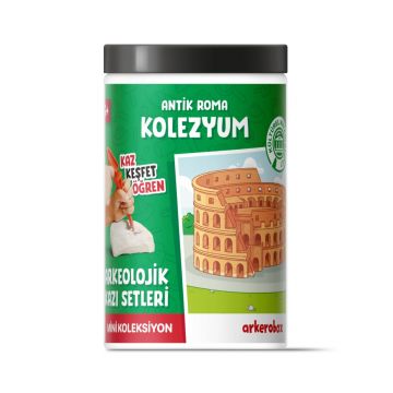 Arkerobox - Mini set arheologic educational si puzzle 3D, Roma antica, Colosseum Arkerobox - Mini set arheologic educational si puzzle 3D, Roma antica, Colosseum