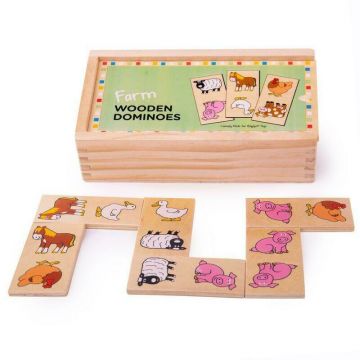 BigJigs - Domino pentru copii, Ferma