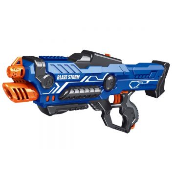 Pistol cu 20 bile din burete, Blaze Storm, Zapp Toys, Albastru