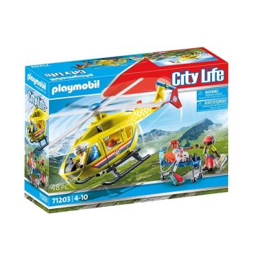 Playmobil PM71203 Elicopter Galben De Salvare