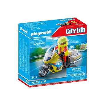 Playmobil PM71205 Motocicleta Galbena Cu Lumini