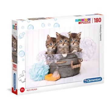 Puzzle 180 piese Clementoni Lovely Kittens