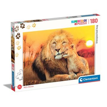 Puzzle 180 piese Clementoni Supercolor Unexpected Hug 29785