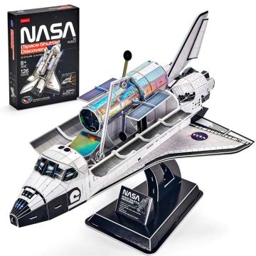 Puzzle 3D Cubic Fun Nasa Space Shuttle Discovery 126 piese
