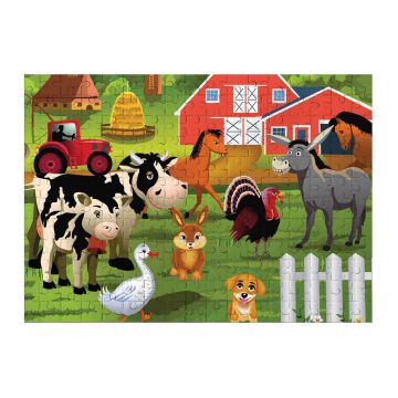 Puzzle Witty Puzzlezz, Animale de la ferma, 100 piese