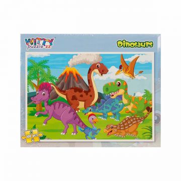 Puzzle Witty Puzzlezz, Dinozauri, 100 piese