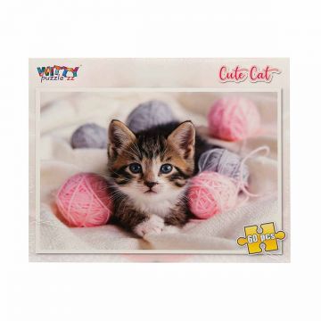 Puzzle Witty Puzzlezz, Pisicuta, 60 piese