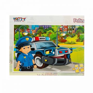 Puzzle Witty Puzzlezz, Politie, 60 piese