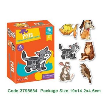 Set 6 Puzzle Bebe Animale De Companie