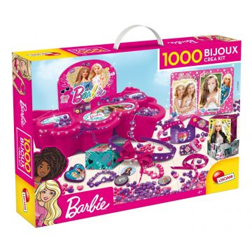 Set de creatie Barbie, Lisciani, 1000 Bijuterii