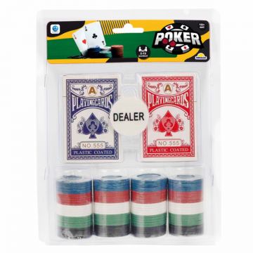 Set Poker, Smile Games, 100 jetoane si 2 pachete de carti