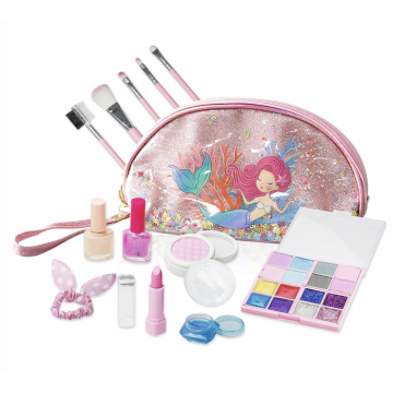 Set trusa machiaj si manichiura, cu portfard