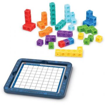 Joc de logica MathLink® cu 64 cuburi Learning Resources