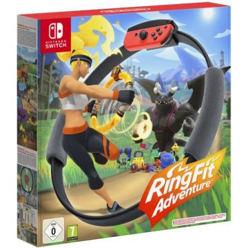 Joc Nintendo Ring Fit Adventure + Ring-Con + Leg Strap, pentru Nintendo Switch
