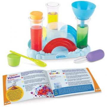 Joc stiintific, set de 10 experimente Curcubeul reactiilor Learning Resources