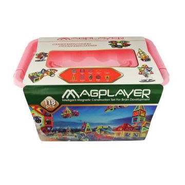 MAGPLAYER Joc de constructie magnetic - 118 piese
