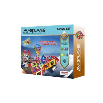 MAGPLAYER Joc de constructie magnetic - 72 piese