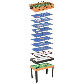 Masă de jocuri 15-in-1 121 x 61 x 82 cm arțar Masă de jocuri 15-in-1 121 x 61 x 82 cm arțar