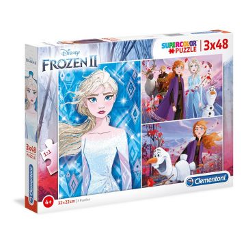 Puzzle 3x48 piese Clementoni Frozen 2