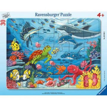 PUZZLE TIP RAMA ANIMALE MARINE, 30 PIESE