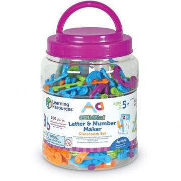 Set constructie Litere si cifre 160 de piese Learning Resources