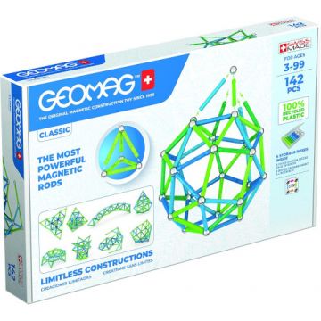 Set de Constructie Geomag Magnetic Green Line Classic 142 Piese