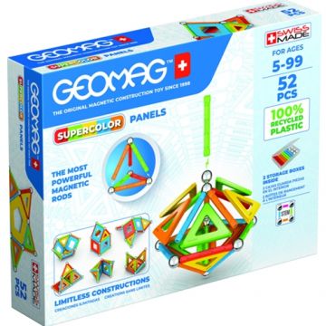 Set de Constructie Geomag Magnetic Supercolor Panels Recycled 52 piese
