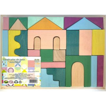 Set Handmade, Constructor din Lemn Mini Didu Set Handmade, Constructor din Lemn Mini Didu