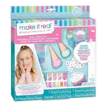 Set manichiura cu accesorii, Make It Real, Nail Candy, 19 piese