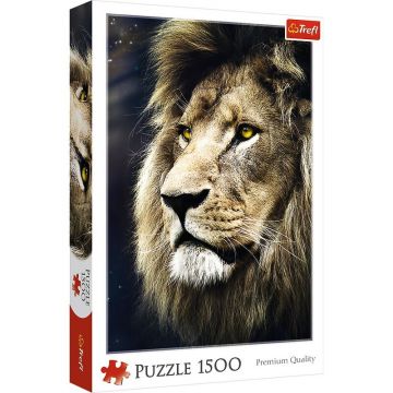 Trefl - Puzzle animale Leu portret , Puzzle Copii, piese 1500