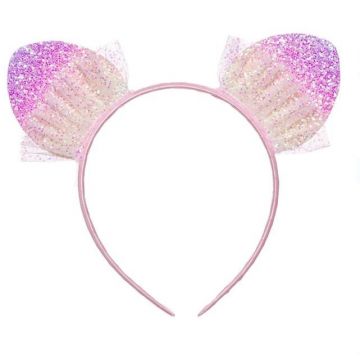 Bentita copii cu urechi glitter si tull