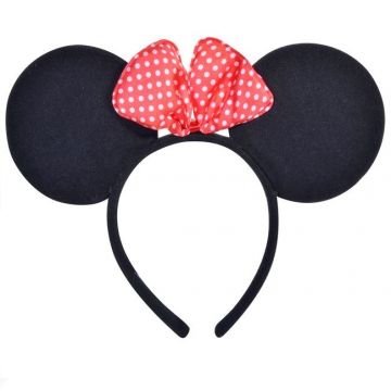 Bentita copii cu urechi si fundita Minnie Mouse
