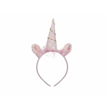 Bentita pentru fetite cu urechi si corn unicorn