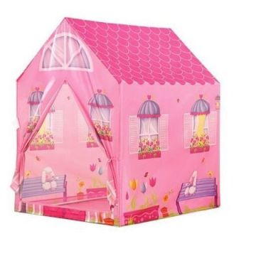 Cort Casuta Roz, pentru fetite, 95x72x102 cm, AMA