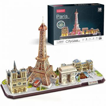 Cubic fun - Puzzle 3D Led Paris 115 Piese