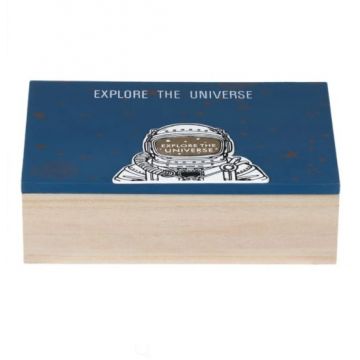 Cutie decorativa pentru depozitarea obiectelor mici, Design Astronaut, 24x14x7 cm