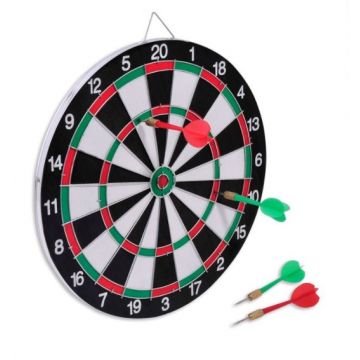 Darts cu 4 sageti, 30 cm, Multicolor