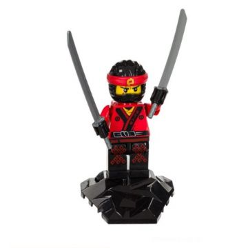 Figurina Ninja cu accesorii incluse, Plastic,9 cm