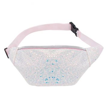Gentuta tip borseta cu glitter holografic pentru fetite,28x13 cm