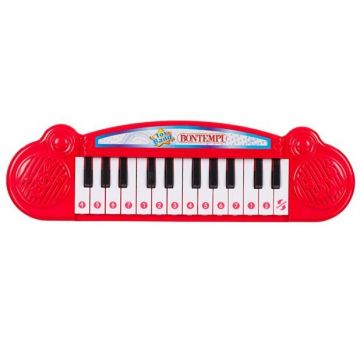 Mini orga cu 36 clape, Plastic, Rosu Mini orga cu 36 clape, Plastic, Rosu