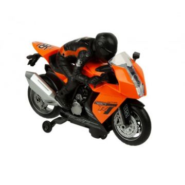 Motocicleta cu motociclist, functie bumpgo, sunet si lumini