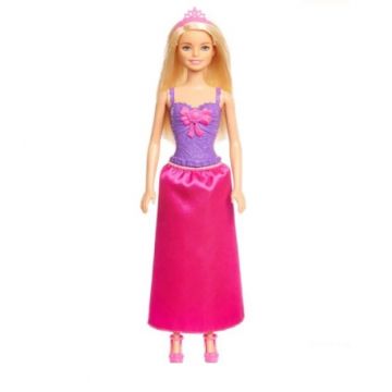 Papusa Barbie cu rochie, diadema si cizme