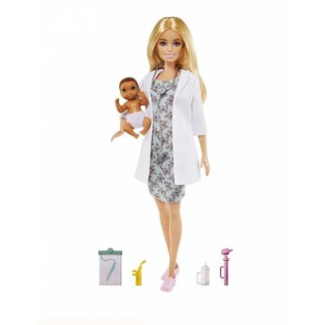 Papusa Barbie medic si bebelus